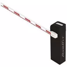 Комплект DoorHan BR-PRO4000LEDKIT в составе стойка Barrier-PRO со встроенной сигнальной лампой и приемником, стрела BOOM-4-LED, опора стрелы V-HOLDER,