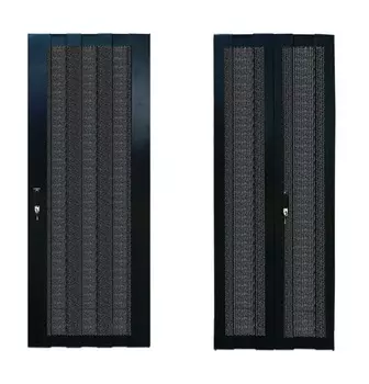 Комплект дверей TWT TWT-CBA-DR42-6x-S-P1 Business Advanced 42U, 600мм, черный, передняя-перфорированная, задняя-распашная перфорированная