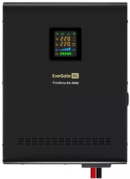 Комплект Exegate FineSine SX-5000.LCD.AVR.2SH.T EX296674RUS ИБП EX296004RUS + батарея 150Aч EX282990RUS 4шт (инвертор, синус, для котла, настенный) 50