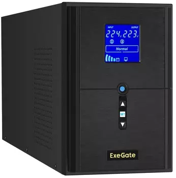 Комплект Exegate SineTower SZ-2000.LCD.AVR.3SH.1C13.USB EX296847RUS ИБП EX295989RUS + батарея 75Aч EX285653RUS 2шт (инвертор, синус, для котла) 2000VA