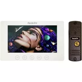Комплект Falcon Eye KIT- Cosmo видеодомофон: дисплей 7" TFT + Вызывная видеопанель: разрешение 900 ТВл, накладная,
