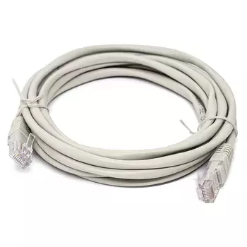 Комплект Кабель патч-корд U/UTP 5e кат. 3м Filum FL-U5-3M 26AWG(7x0.16 мм), омедненный алюминий (CCA), PVC, серый/10 10 шт