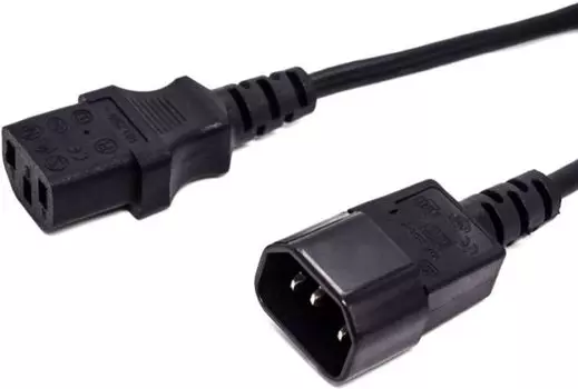 Комплект кабелей Filum FL-PC10-C13-C14-1.8M 5шт, С13- C14, 3х0.75мм, 220В, 10A, 2200 Вт, чёрный, 1.8м