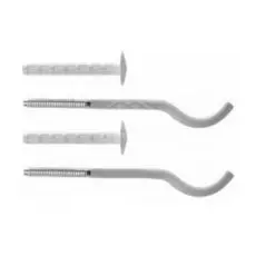 Комплект крепления Royal Thermo RT06-02 плоские кронштейны с дюбелями 7,2х170мм, серебристые