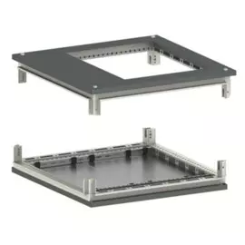 Комплект крыши и основания DKC R5KTB68FIT с фланцем, для напольных 19" IT-корпусов ДКС серии CQE 600 x 800, RAL7011, "RAM block"