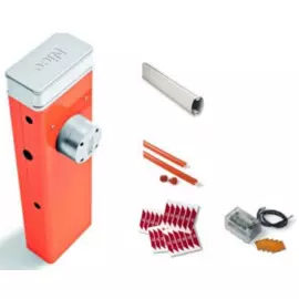 Комплект NICE SBAR4KIT тумба SBAR; рейка шлагбаумная XBA19-4RU; наклейки светоотражающие NK1; демпфер XBA13; интегрируемая сигнальная лампа XBA7