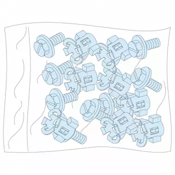 Комплект Schneider Electric 08921 20 винтов+барашковые гайки для основной рамы