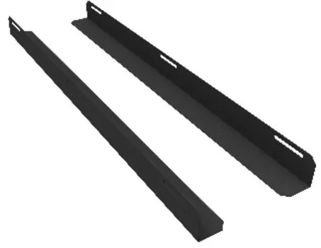 Комплект уголков опорных SNR SNR-CORNER-10071-20B для шкафа глубиной 1000мм (глубина уголка 710мм), нагрузка 20кг, чёрная