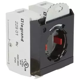 Комплектующий блок Legrand 022973 Osmoz - для кнопок, для комплектации, без подсветки, под винт, 2Н.З. + 3-постовой монт. адаптер