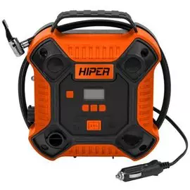 Компрессор HIPER H-AC12-07 для подкачки шин автомобилей, мотоциклов, велосипедов, кабель 3 м, работа от прикуривателя 12 В