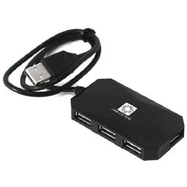 Концентратор 5bites HB24-207BK 4*USB2.0, USB 60CM, black