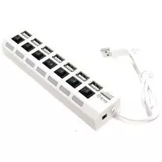 Концентратор 5bites HB27-203PWH 7*USB2.0, БП 5В-2А, 1м белый