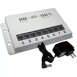 Концентратор Lanmaster LAN-HCS-HUB8 сетевой, 10/100 Mbps, 8 портов