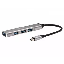 Концентратор Telecom TA308C USB 3.1 Type-C/USB3.0/3*USB2.0, Aluminum Shell, 0.2m