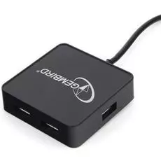 Концентратор USB 2.0 Gembird UHB-242 black, 4 порта, блитер
