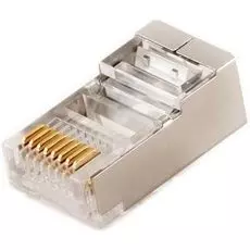 Коннектор Cablexpert PLUG5SP/10 RJ-45 (8P8C) универсальный кат.5e экранированная, контакты 30 микродюймов" (10 шт.)