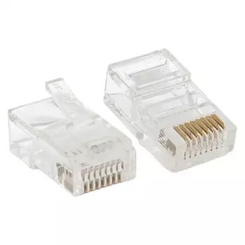 Коннектор EKF TRC-PLUG-5EUTP-50 RJ-45 TERACOM неэкран. 8P8C Cat.5E универс. (упак.50шт)