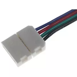 Коннектор Lamper 144-004 соединительный (2 разъема) для RGB светодиодных лент шириной 10 мм, длина 15 см
