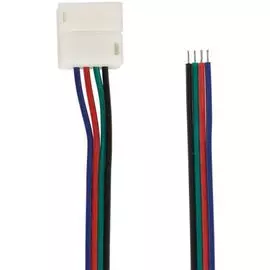 Коннектор Lamper 144-028 питания (1 разъем) для RGB светодиодных лент с влагозащитой шириной 10 мм