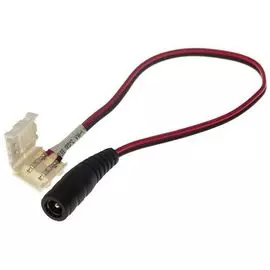 Коннектор Lamper 144-101 питания с джеком для одноцветных светодиодных лент шириной 10 мм