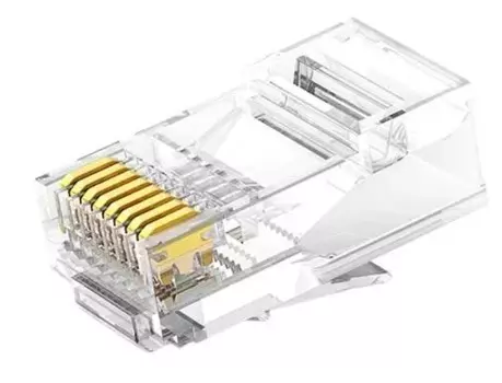 Коннектор UGREEN NW120 60558_ Cat 6 Unshielded RJ45 Modular Plugs 100 шт. Цвет: прозрачный