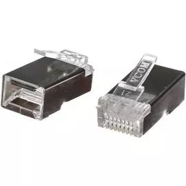 Коннектор VCOM VNA2230-1/100 RJ45 8P8C для FTP кабеля 5 кат. экранированный (100шт)