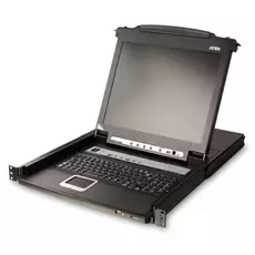 Консоль KVM Aten CL5708M-ATA-RG 1U 8-портовый с OSD + клавиатура с тач-падом + 17 '' LCD монитор+4 P