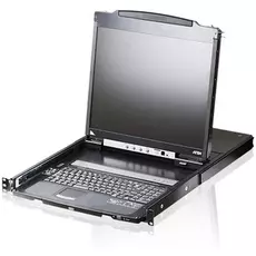 Консоль KVM Aten CL5800N-ATA-RG 19", SVGA+KBD+MOUSE PS/2;USB, с KVM-шнуром USB+PS2 1.8м, LCD/ЖК экран 19", лат./рус.клавиатура