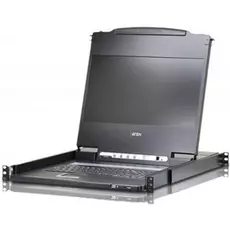 Консоль KVM Aten CL6700MW-ATA-RG 19", VGA/DVI/HDMI+KBD+MOUSE+SPEAKER USB, с KVM-шнуром USB 1.8м, LCD