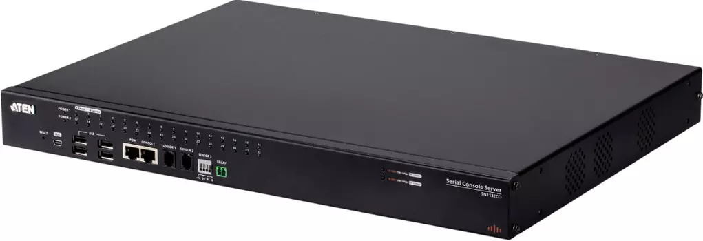 Консольный сервер Aten SN1132CO-AX-G 32-портовый с двумя блоками питания/SFP для подключения устройств с последовательным интерфейсом
