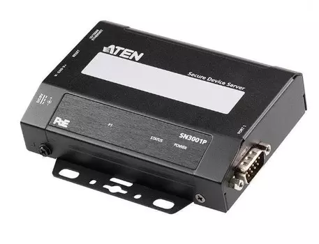 Консольный сервер Aten SN3001P-AX 1-портовый с поддержкой PoE для защищенного подключения к устройствам с интерфейсом RS-232
