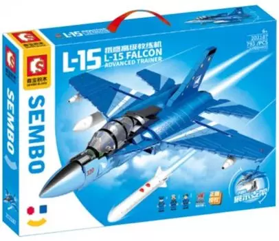 Конструктор Sembo Block 202187 самолет "Falcon L-15", 793 детали