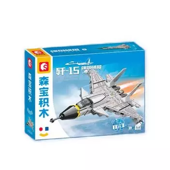 Конструктор Sembo Block 202233 , Истребитель J-15, Набор 8в1 "Палубный самолет J-35", 97 деталей