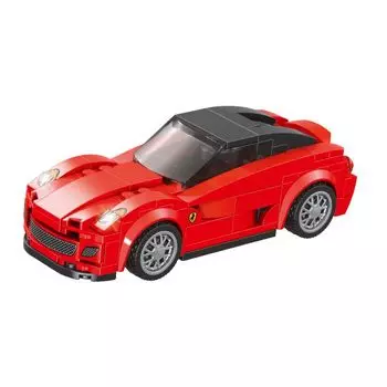 Конструктор Sembo Block 607049 Гоночная машинка AUTOBAGS, красная, 182 детали