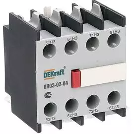 Контакт DEKraft 24105DEK дополнительный 2НО+2НЗ лицевой установки ПК-03