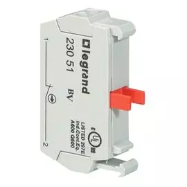 Контактный блок Legrand 023051 Osmoz - для головок, для комплектации, с пружинными клеммами, Н.З.