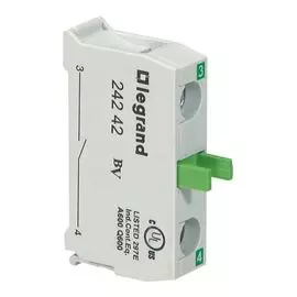 Контактный блок Legrand 024242 Osmoz - для головок, для кнопочных постов, Н.О.