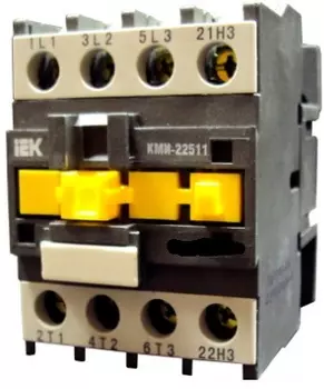 Контактор IEK КМИ-22511 25А 110В/АС3 1НЗ, малогабаритный, IP20, нереверсивный