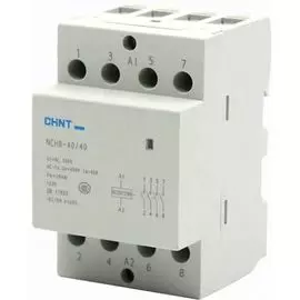Контактор модульный CHINT 256099 NCH8-40/40, 40А, 4НО, AC, 220/230в 50Гц (R)