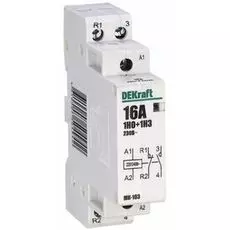 Контактор модульный DEKraft 18051DEK 1НО+1НЗ 16А 230В МК-103