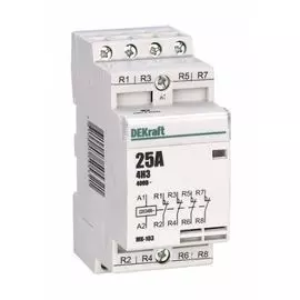 Контактор модульный DEKraft 18063DEK 4НЗ 20А 230В МК-103