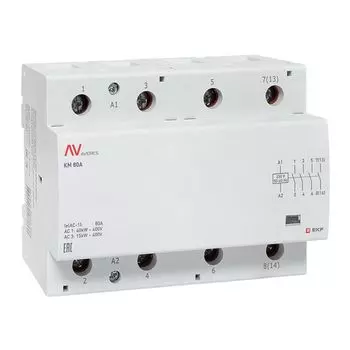 Контактор модульный EKF km-av-6-80-40-230V КМ 80А 4NO 230VAC (6 мод.) AVERES