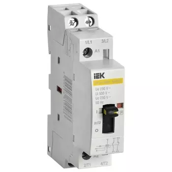 Контактор модульный IEK MKK12-20-20 с ручным управлением КМ20-20МР AC KARAT