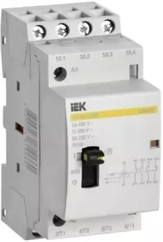 Контактор модульный IEK MKK12-20-22 с ручным управлением КМ20-22МР AC KARAT