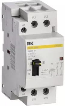 Контактор модульный IEK MKK12-40-20 с ручным управлением КМ40-20МР AC KARAT
