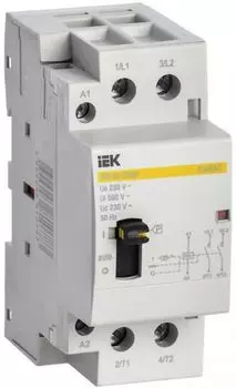 Контактор модульный IEK MKK12-63-20 с ручным управлением КМ63-20МР AC KARAT