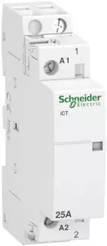 Контактор модульный Schneider Electric A9C20731 iCT 25A 1НО 230/240В АС (серия "Acti 9")
