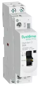 Контактор модульный Systeme Electric C9C32220 City9 Set 2P 2НО 20A AC 230В-230В