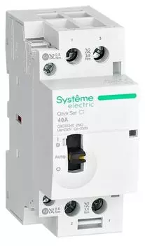 Контактор модульный Systeme Electric C9C32240 City9 Set 2P 2НО 40A AC 230В-230В