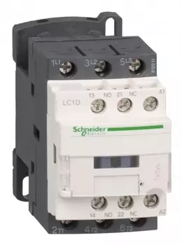 Контактор Schneider Electric LC1D09M7 Contactors D Telemecanique 3Р 380В, 9A, 3НО сил.конт. 1НО+1НЗ доп.конт. катушка 220В АС
